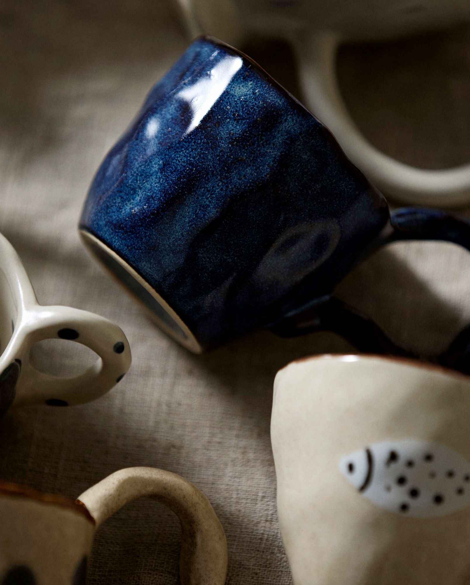 Bambua Atelier FORMA FAVA tazza blu notte