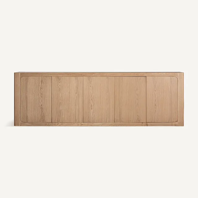Bambua Zelzate credenza 5 ante rovere chiaro