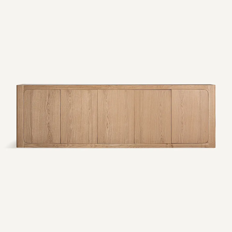 Bambua Zelzate credenza 5 ante rovere chiaro