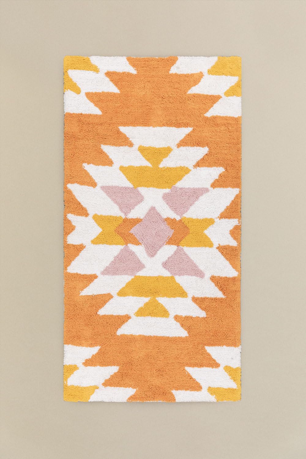 Sklum Tuyen tappeto cotone 70x140 cm color mostarda