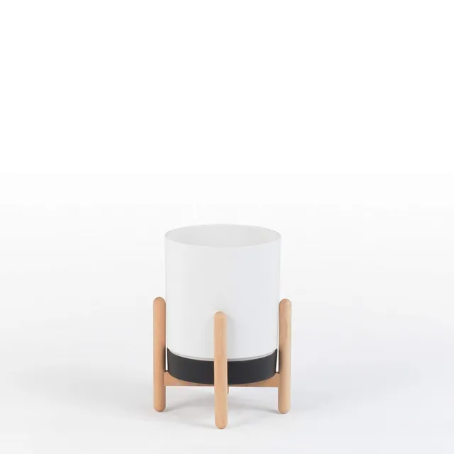 Sklum Abroh Vaso Bianco 26 cm Stile Nordico