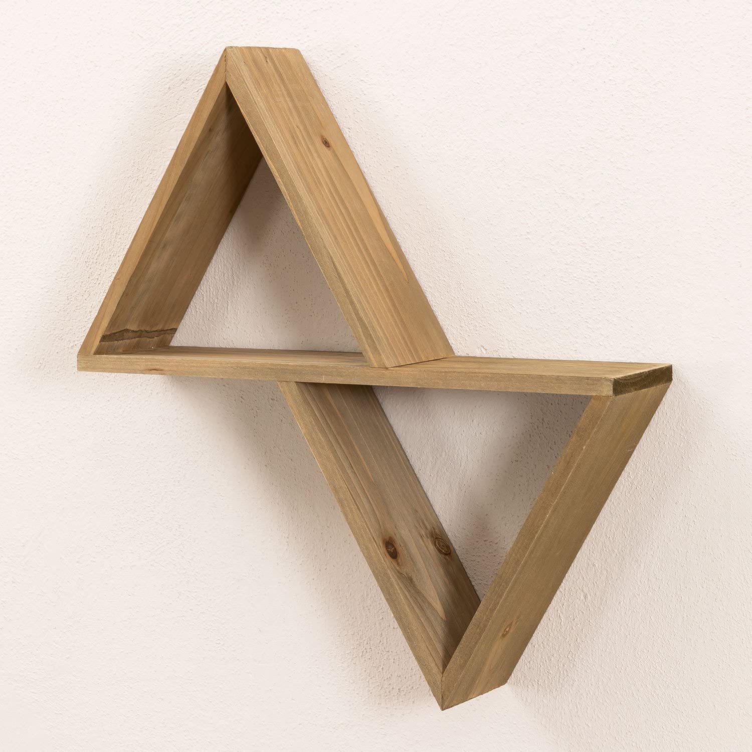 Sklum Alps Mensola a Parete Legno Pino 40 cm Triangolare