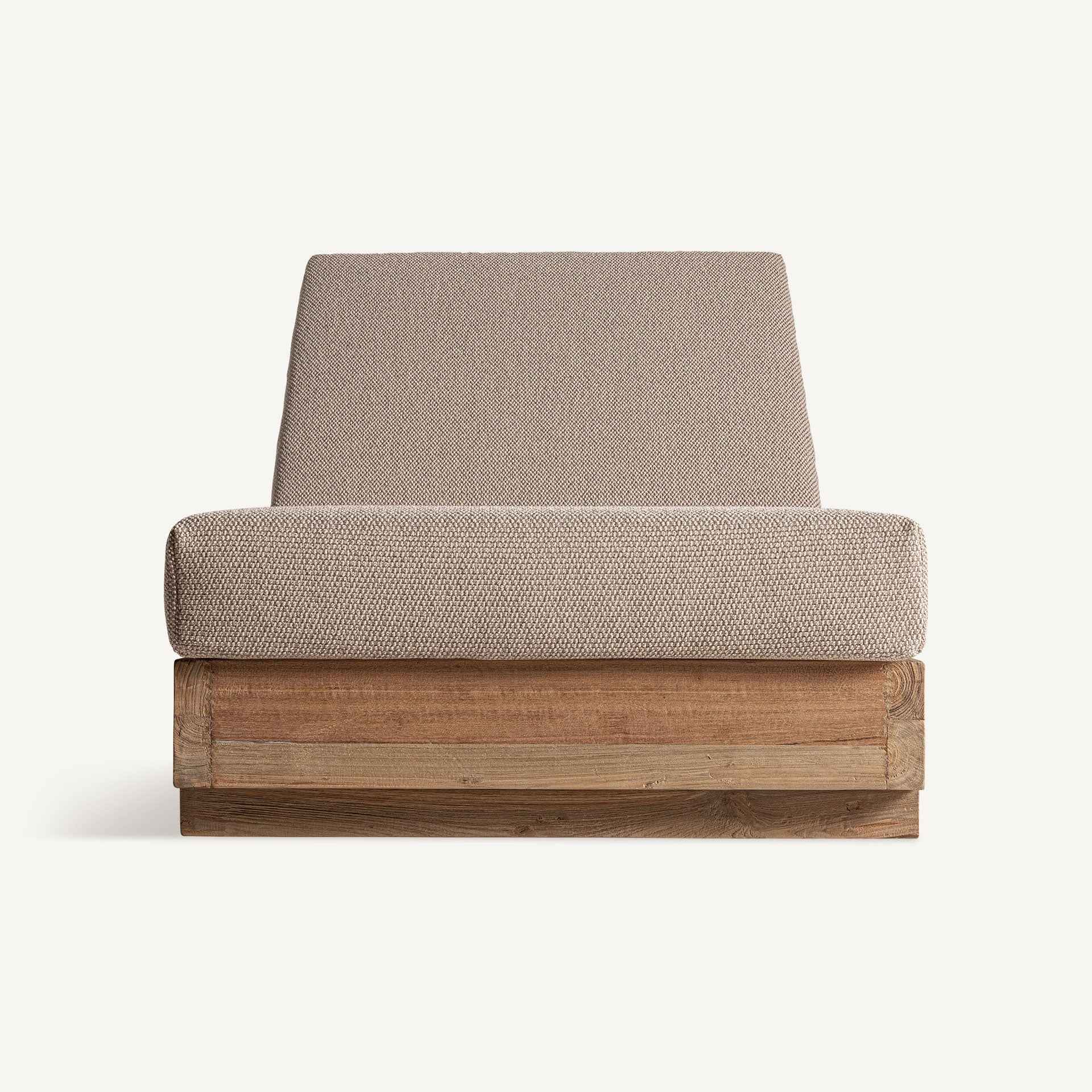 Bambua Pure lettino prendisole teak taupe
