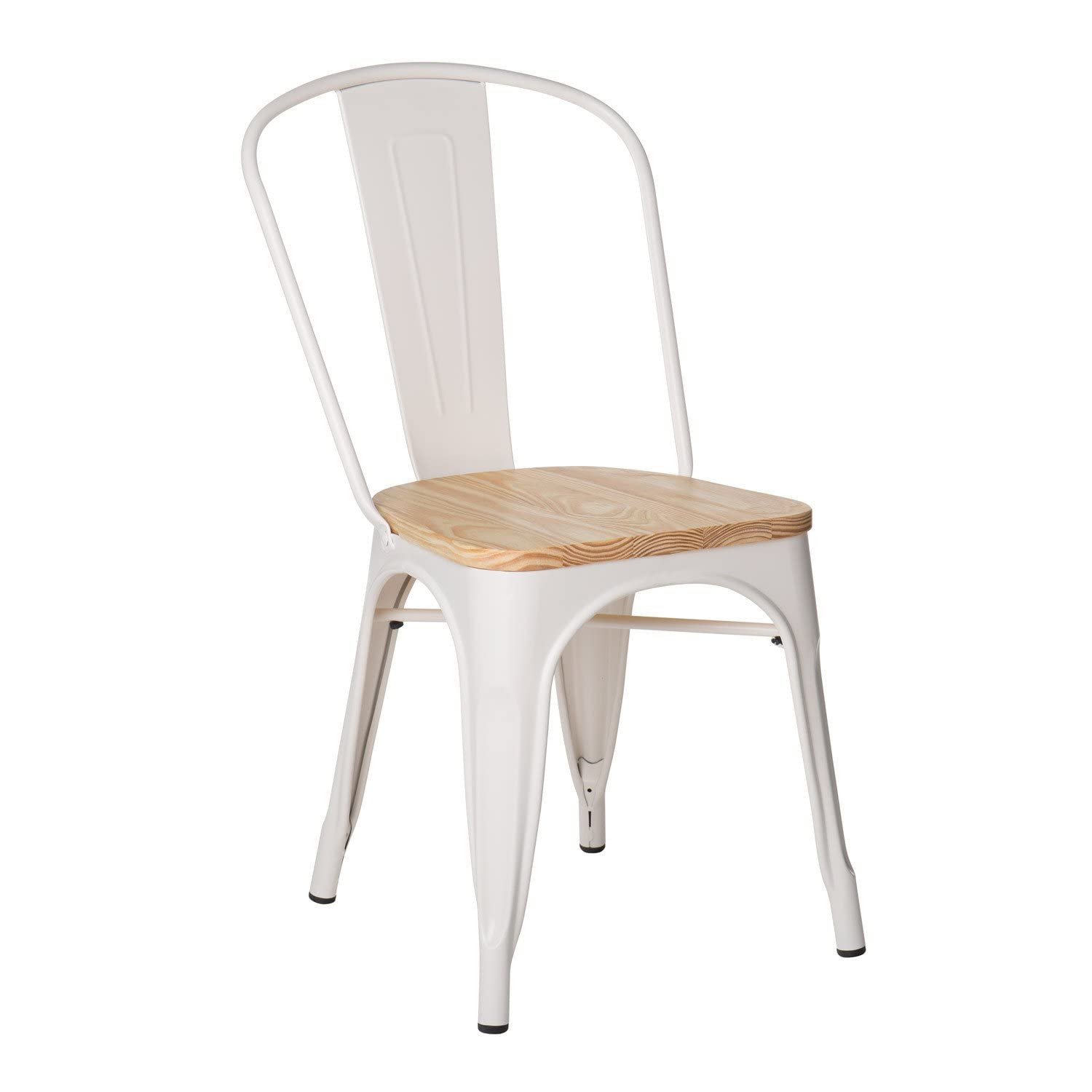 Sklum LIX Opaca Sedia Impilabile Legno Beige Crema
