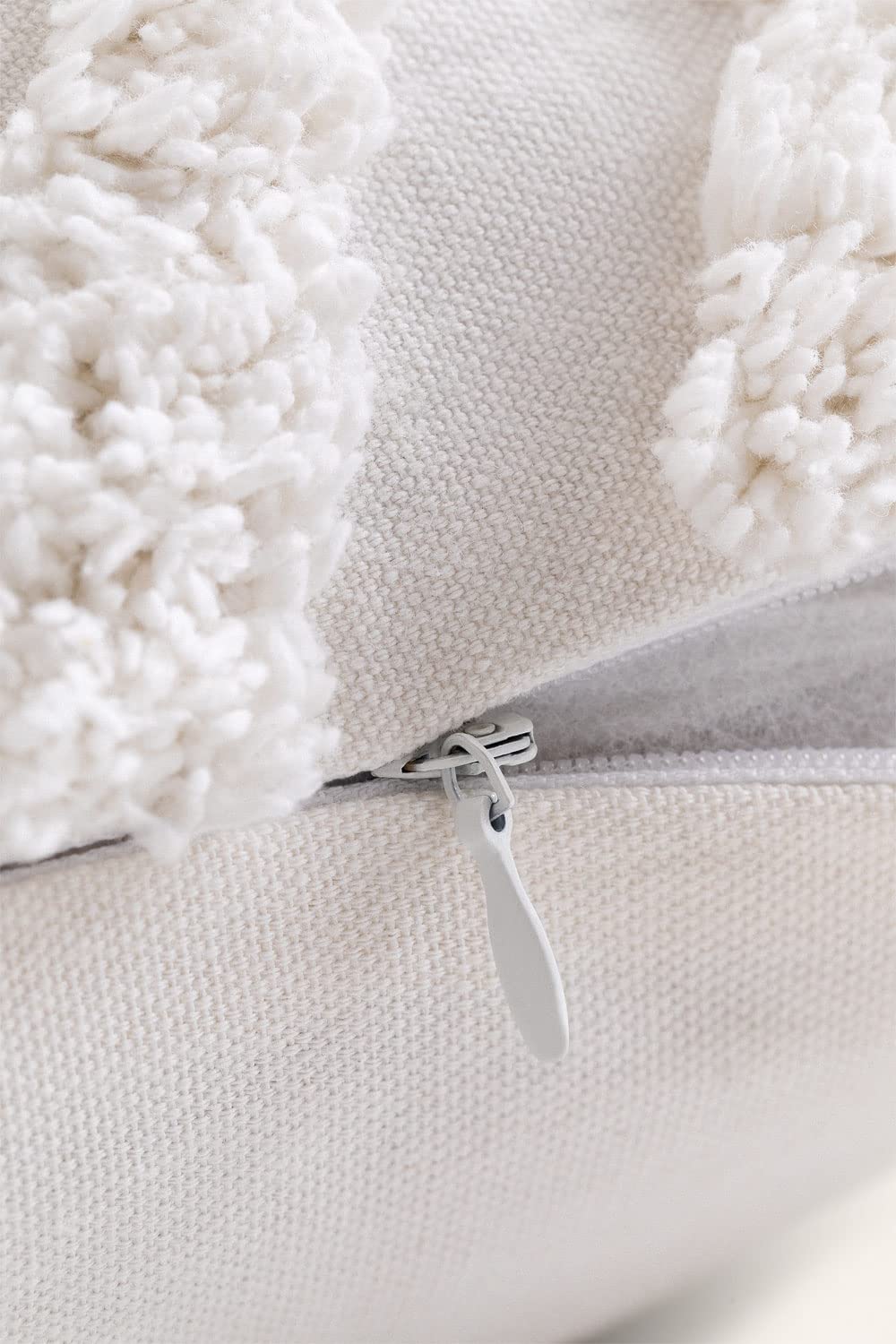 Sklum Nidia Cuscino Quadrato Cotone 45x45 Bianco