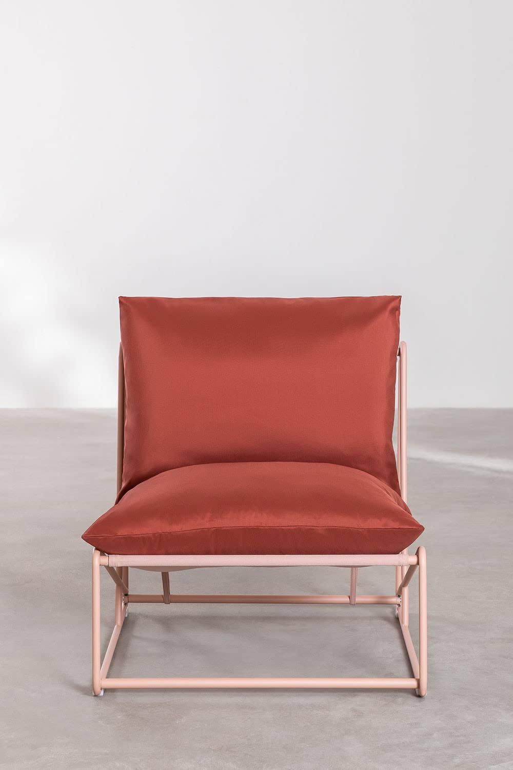 Sklum Amaro Style poltrona da giardino rosso mattone rosa cipria