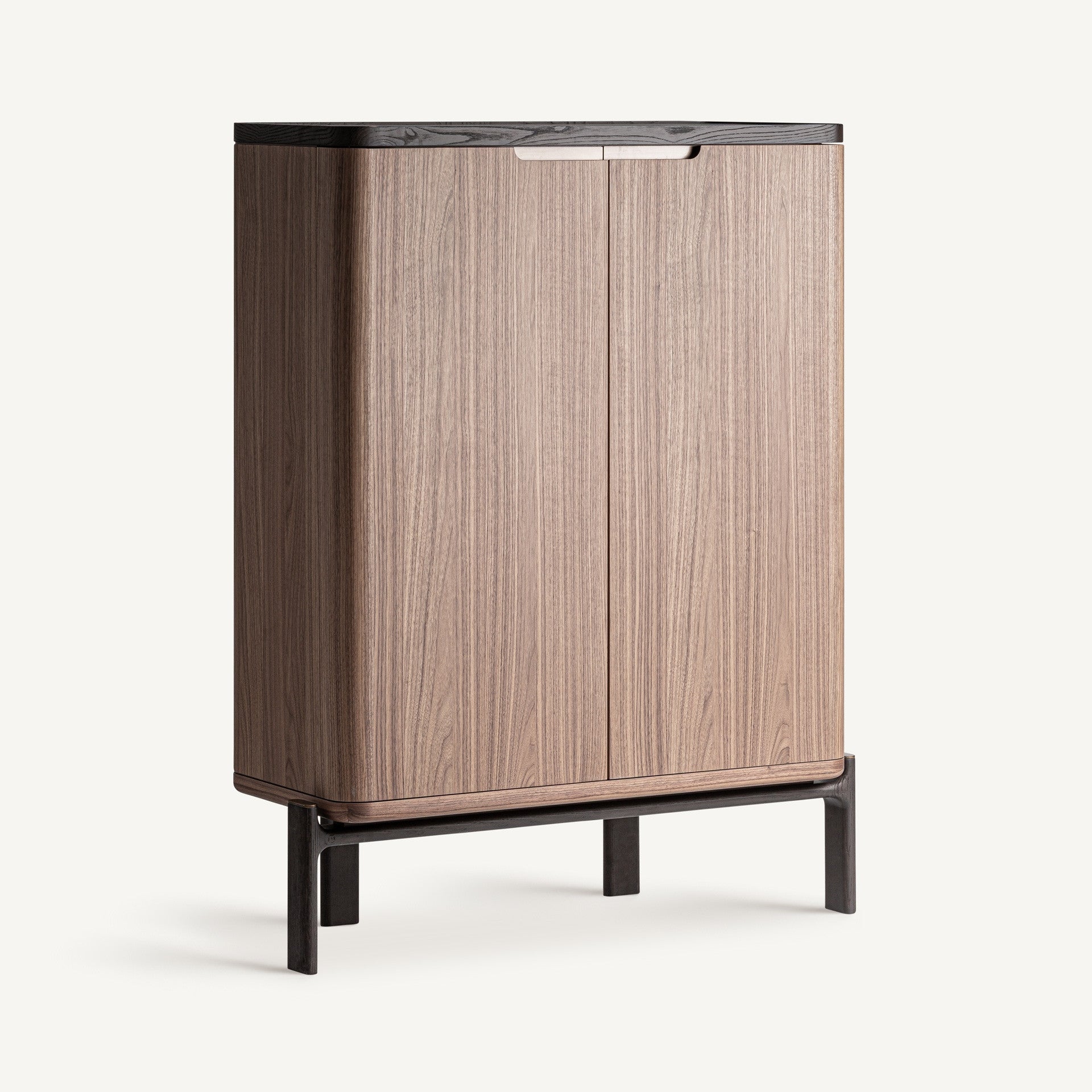 Bambua Saillon armadio in noce con base in metallo