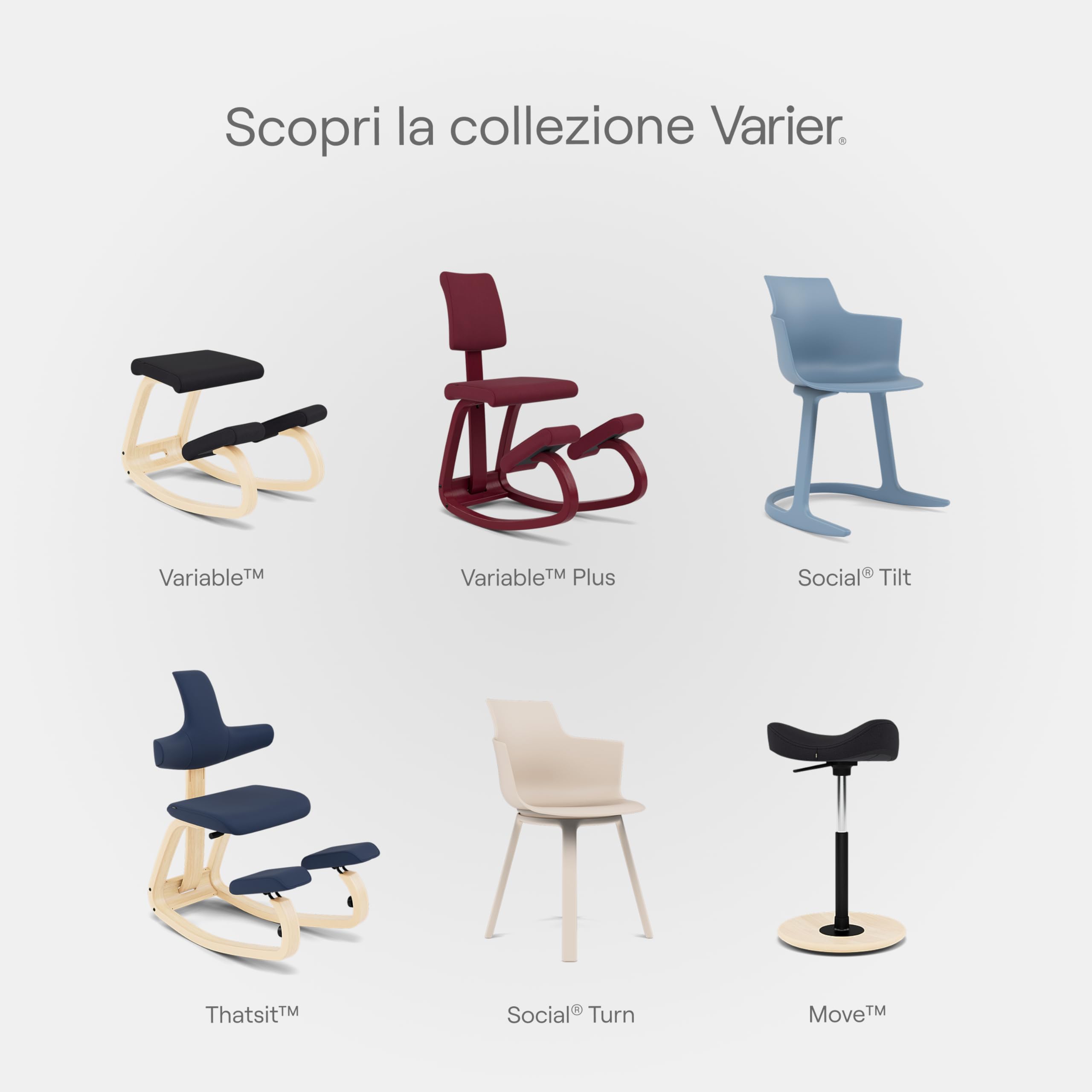 Varier Social Tilt sedia da pranzo bianca con braccioli