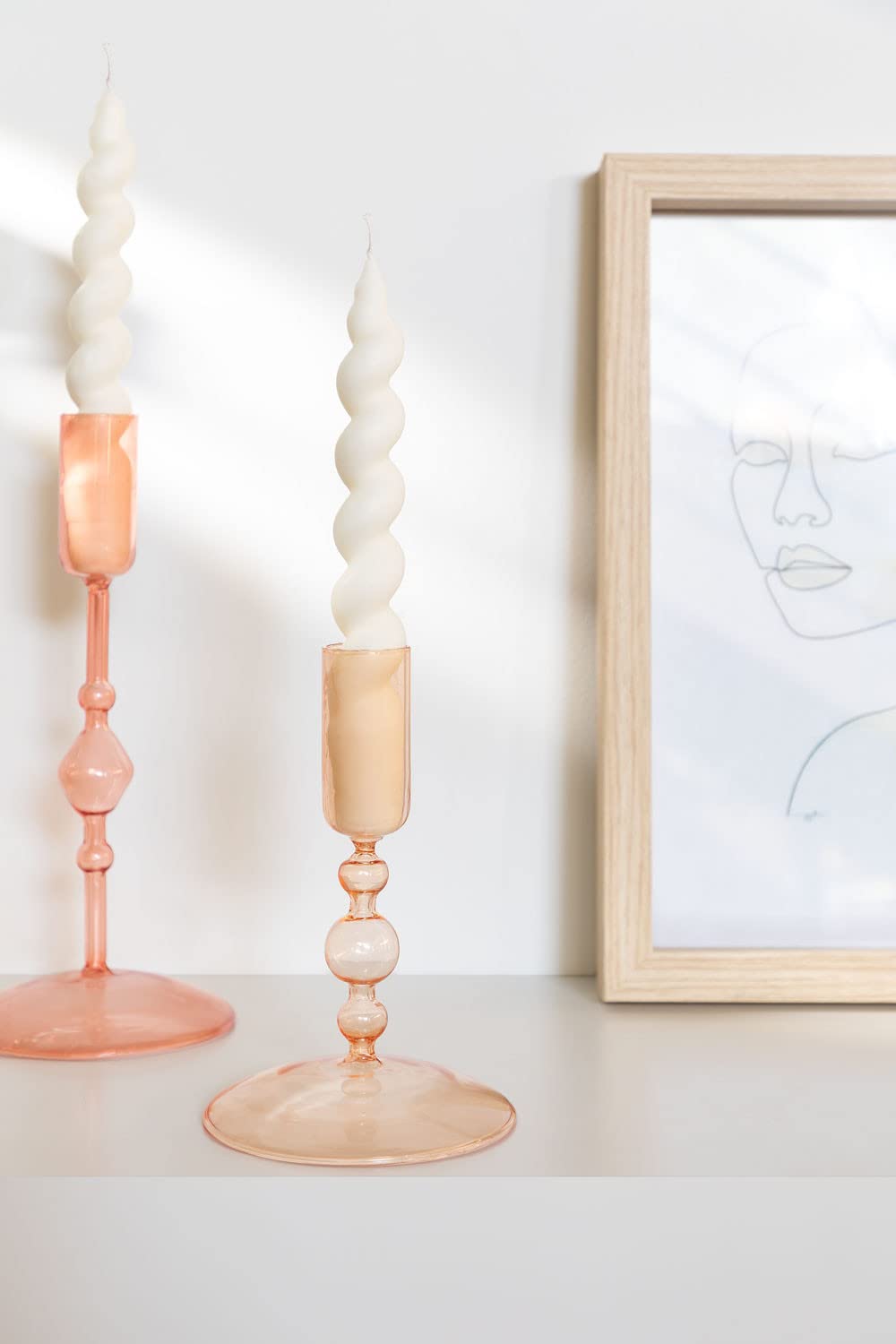 Sklum Piana candelabro in vetro Ø 9,8 cm h 15 cm