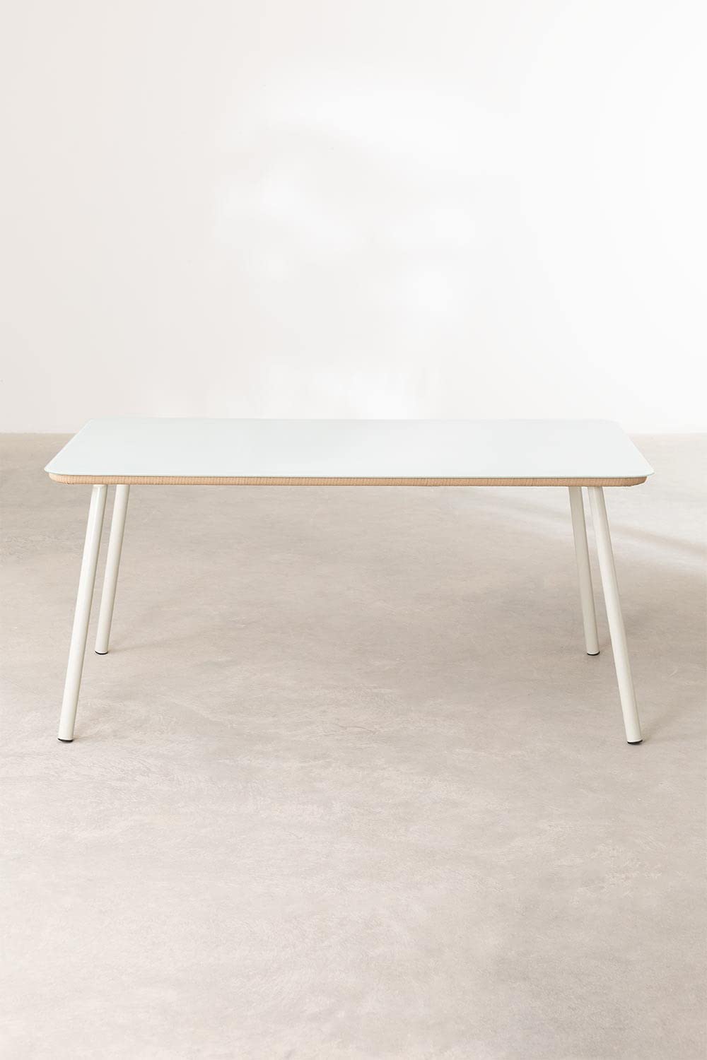 Sklum Arhiza Gardenia tavolo giardino 160x90 bianco vetro