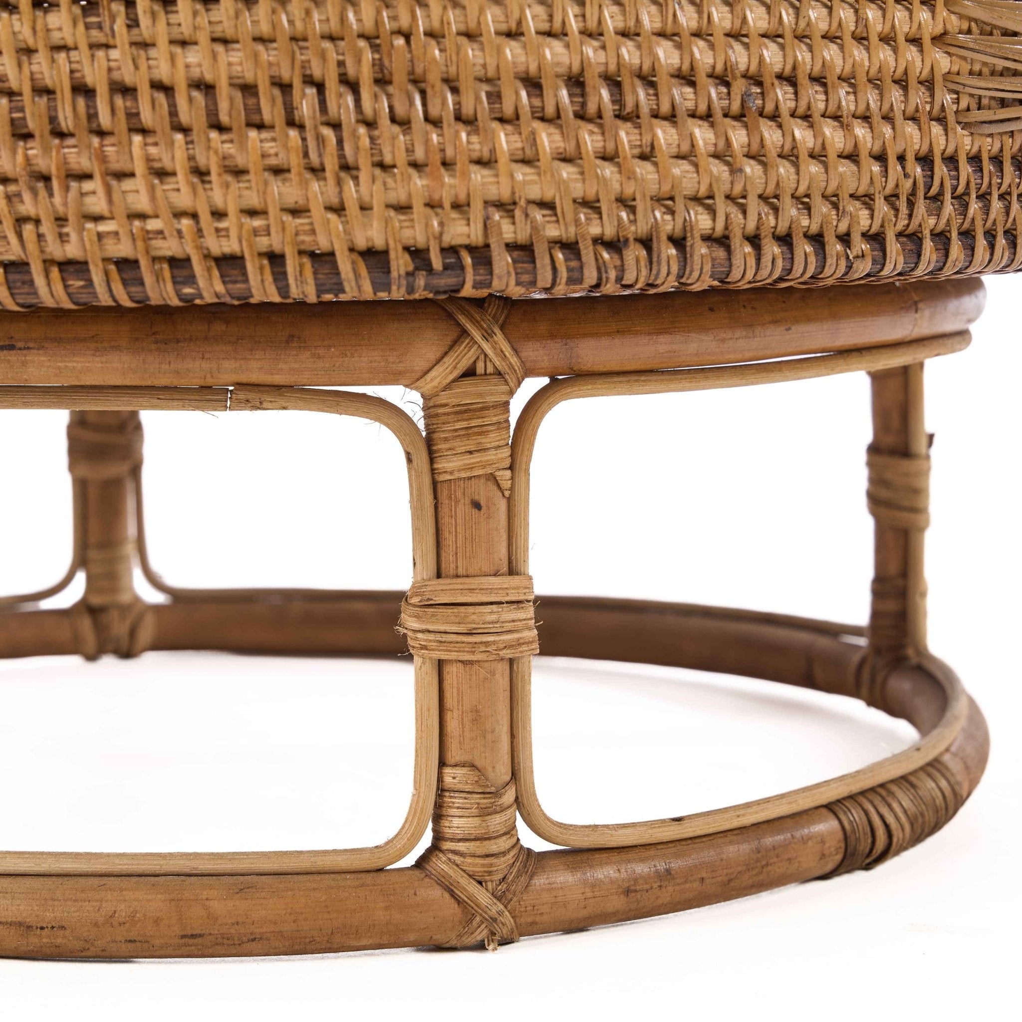 Bambua Rattan Rise vassoio marrone naturale 50 cm