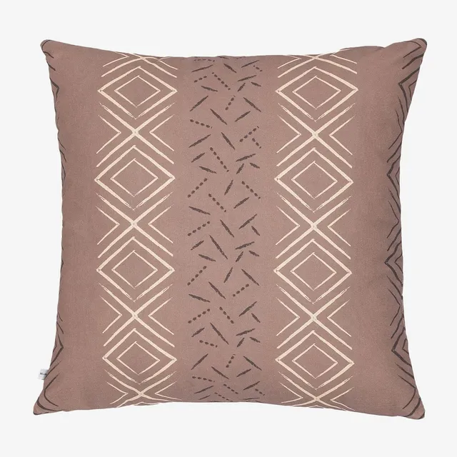 Sklum Tadjou Style federa cuscino 60x60 marrone moka cotone