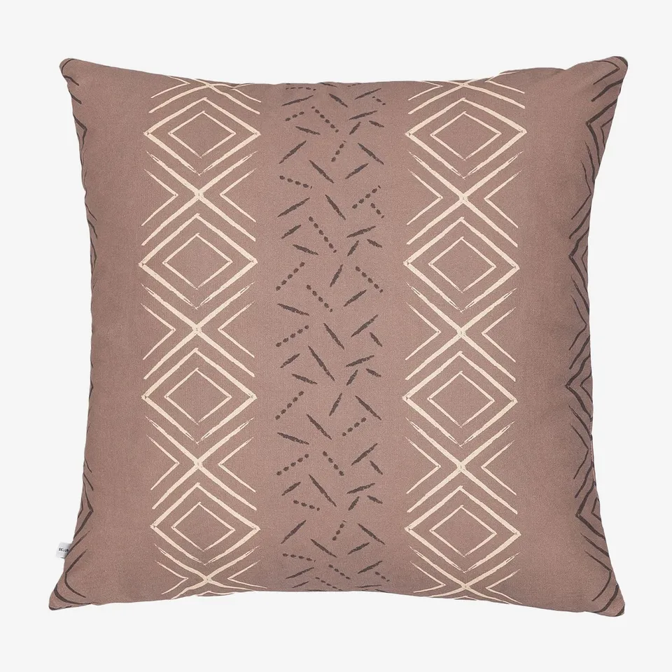 Sklum Tadjou Style federa cuscino 60x60 marrone moka cotone