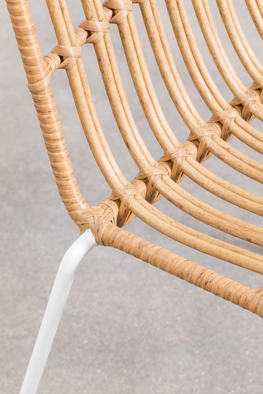 Sklum Aroa sedia da giardino rattan impilabile naturale