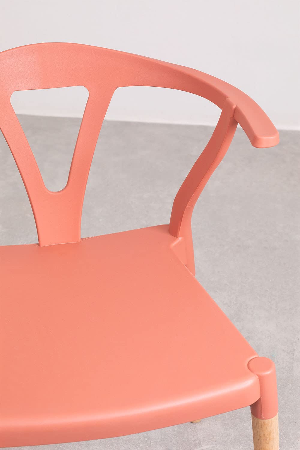 Sklum Uish sedia giardino legno polietilene terracotta
