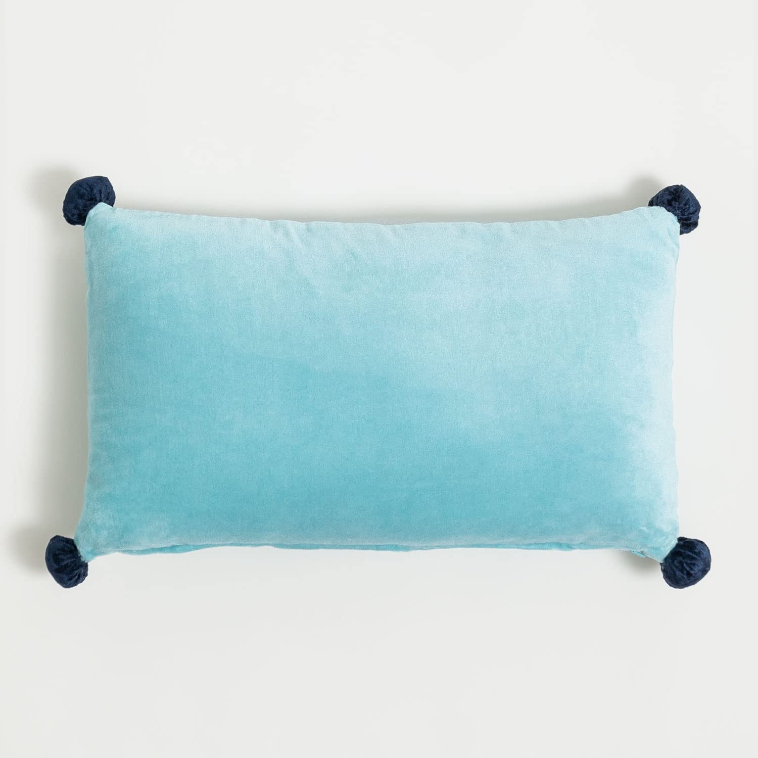 Sklum Dori Cuscino Rettangolare Velluto Blu 50x30 cm
