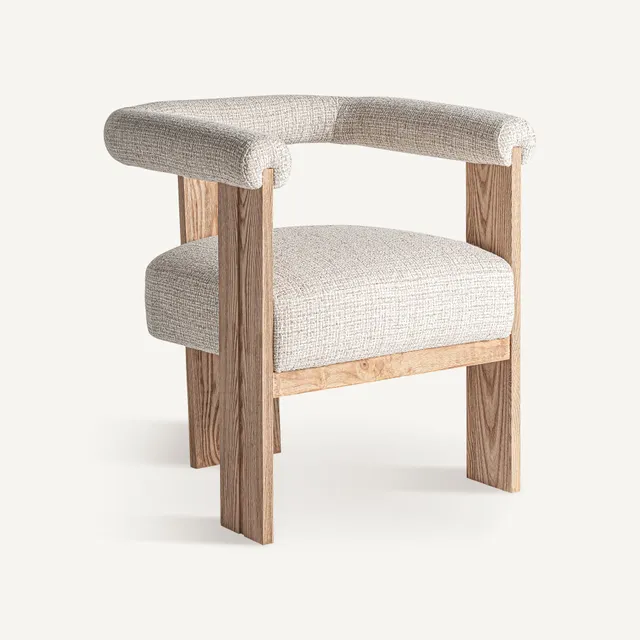 Bambua Ustka poltroncina marrone beige in tessuto
