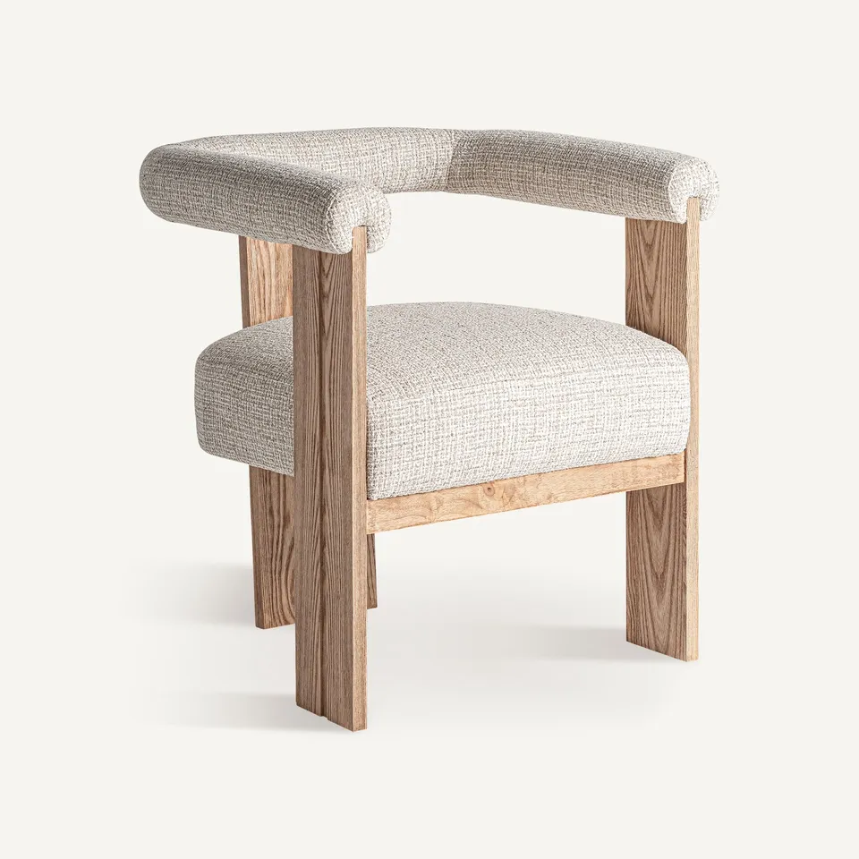 Bambua Ustka poltroncina marrone beige in tessuto