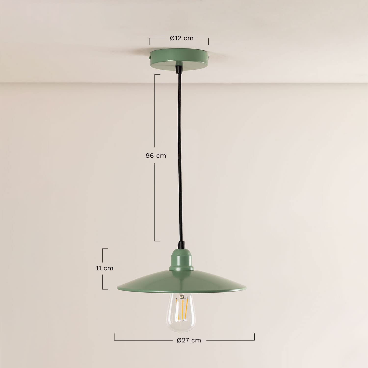 Sklum Bräss Lampada Soffitto Acciaio Ø27 cm Industriale