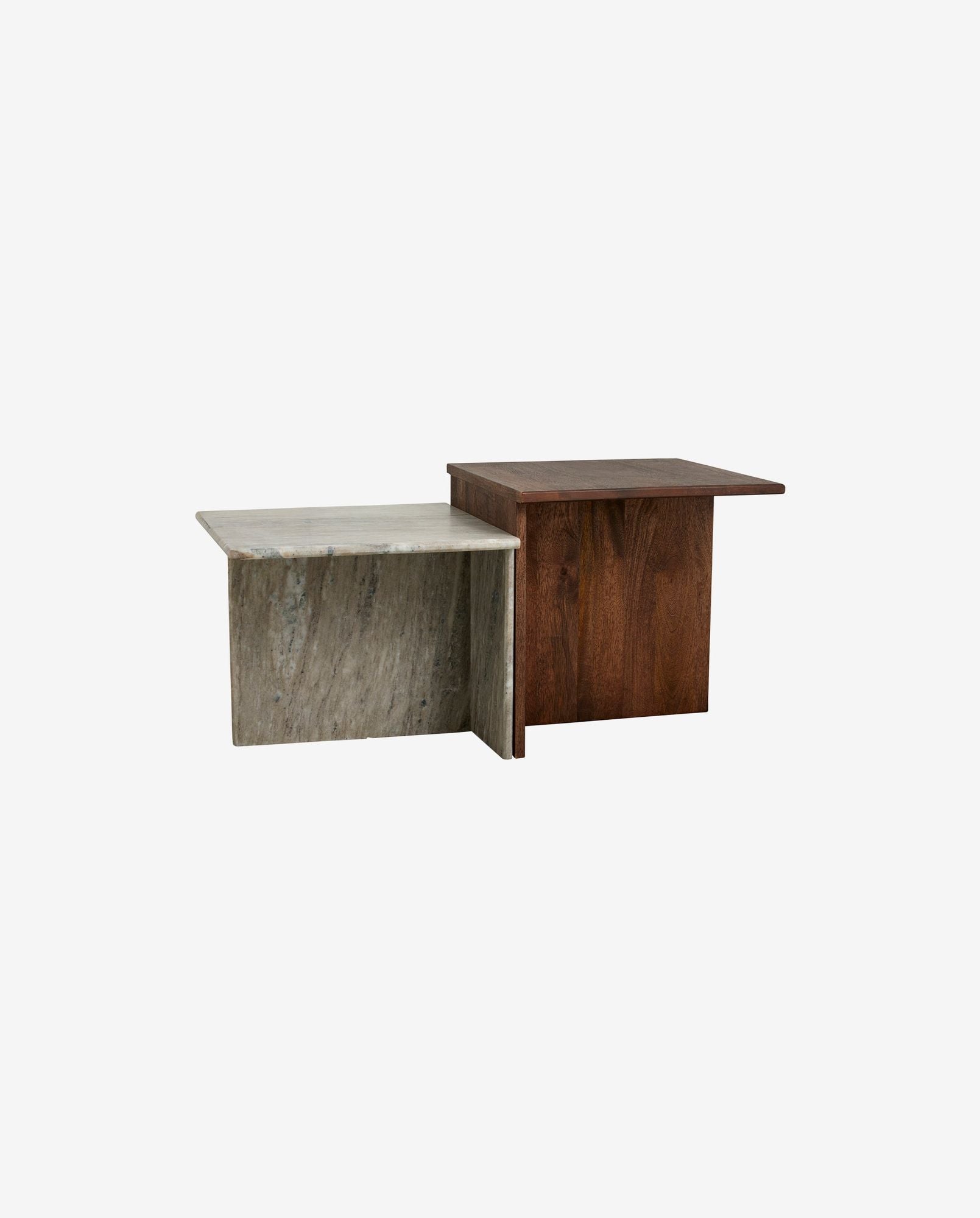 Bambua Odra tavolini bassi legno marmo 40x50x50 cm