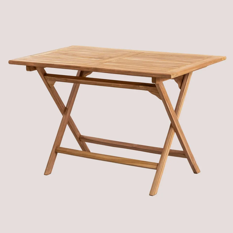 Sklum Pira Tavolo Pieghevole Rettangolare 120x70 in Teak