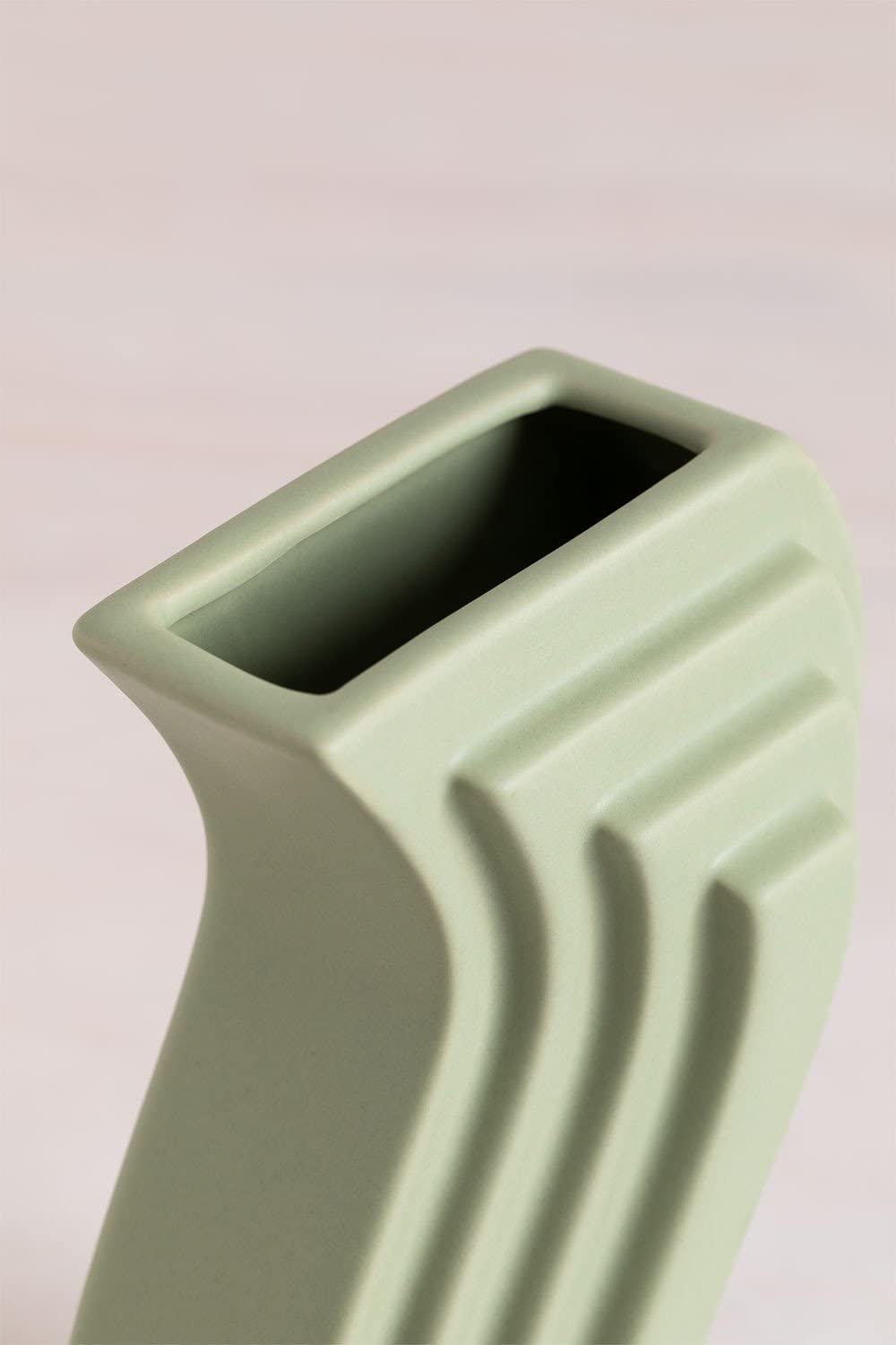 Sklum Jolin Vaso Ceramica Celadon Mousse 19,8 cm