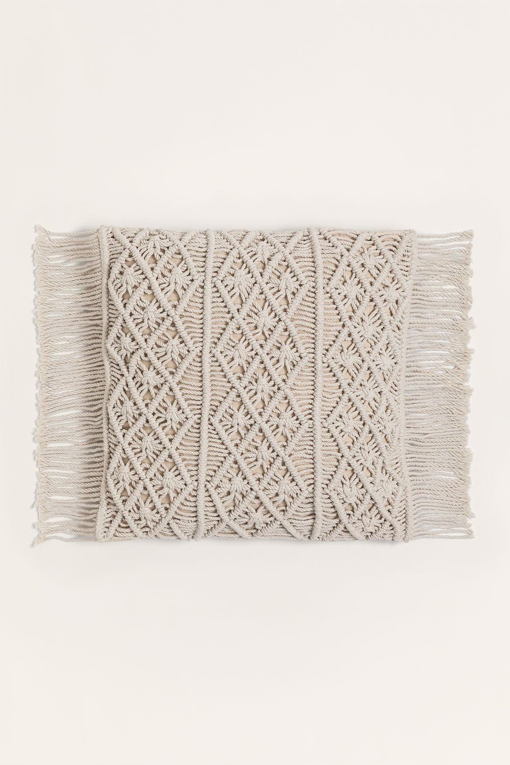 Sklum Narses cuscino quadrato 45x45 macramè cotone