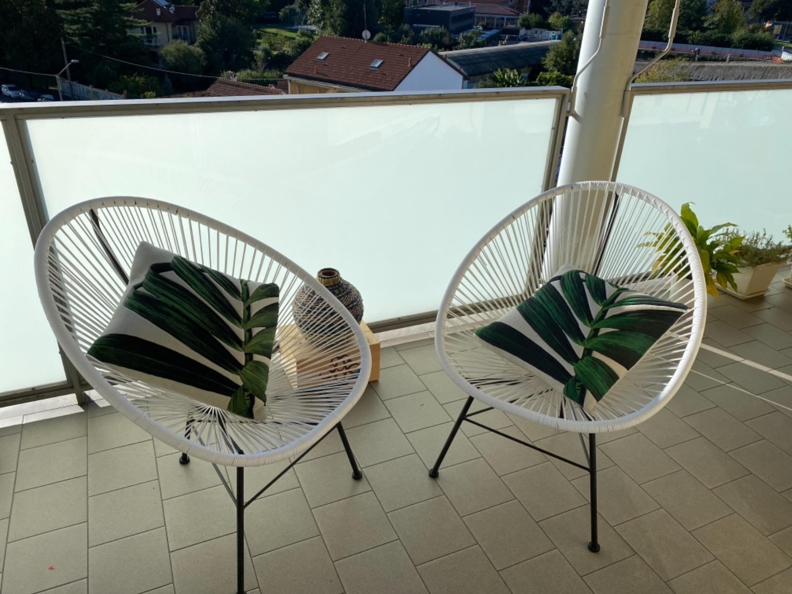 Sklum New Acapulco Set 2 Sedie Giardino Marrone Cioccolato