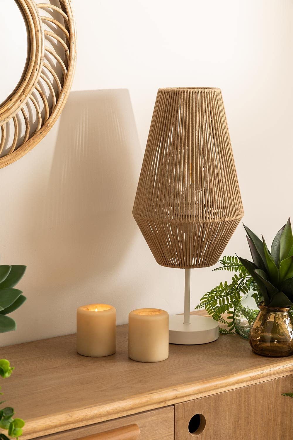 Sklum Uillo lampada da tavolo naturale Ø24 cm