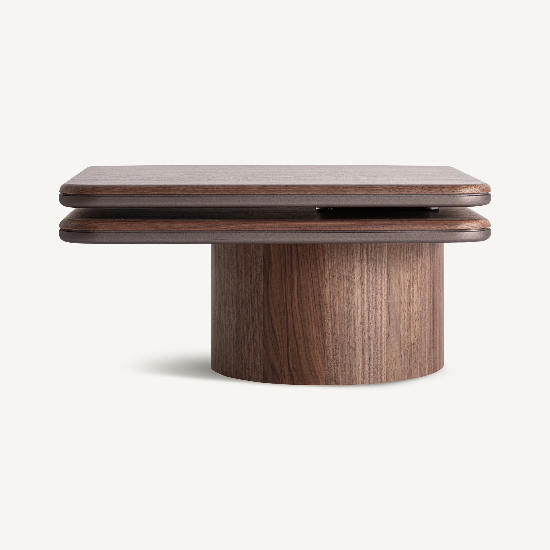 Bambua Kexby tavolino da salotto noce e ferro scultoreo