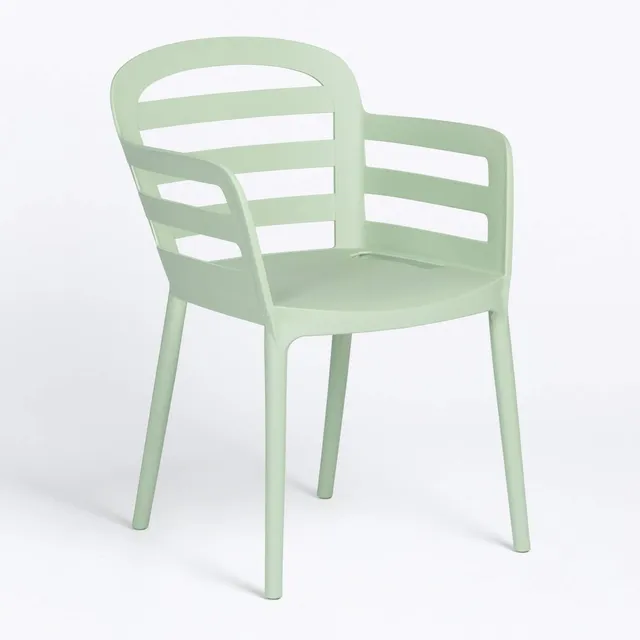 Sklum Gerum set 2 sedie giardino celadon con braccioli