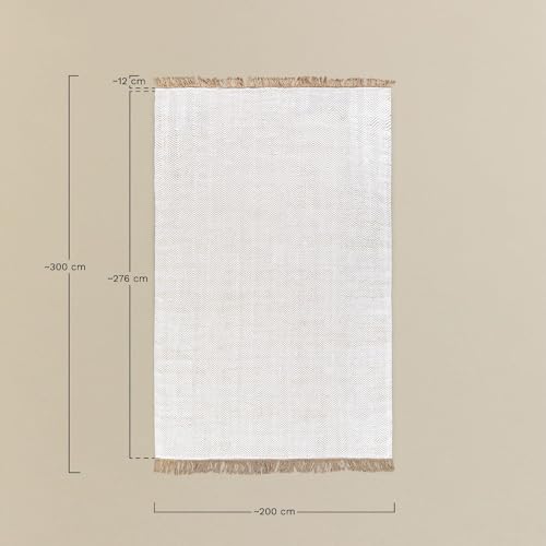 Sklum Maxandra tappeto 300x200 cm in juta zig zag