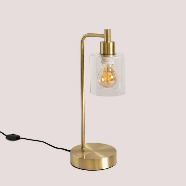 Sklum Ambe lampada da tavolo oro metallo vetro E27