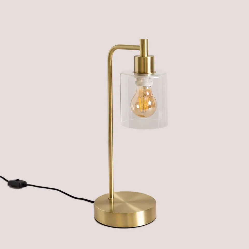 Sklum Ambe lampada da tavolo oro metallo vetro E27
