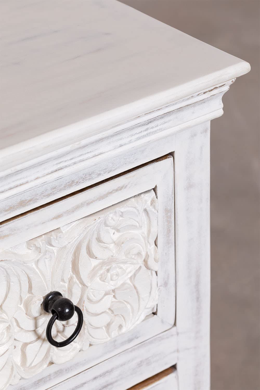 Sklum Baran credenza bianco vintage 154,5 cm mango