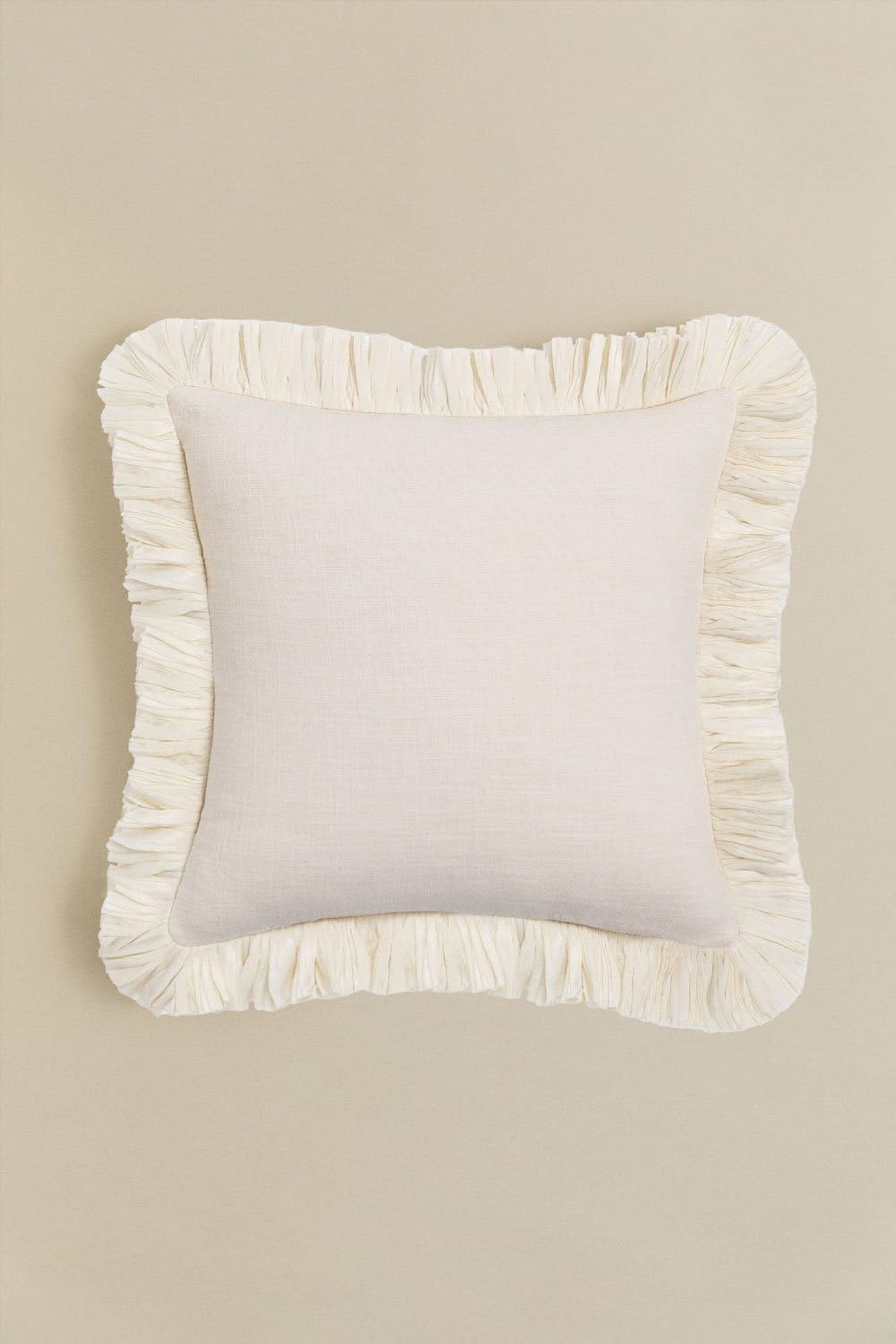Sklum Zeiro cuscino quadrato 40x40 cm cotone sfrangiato