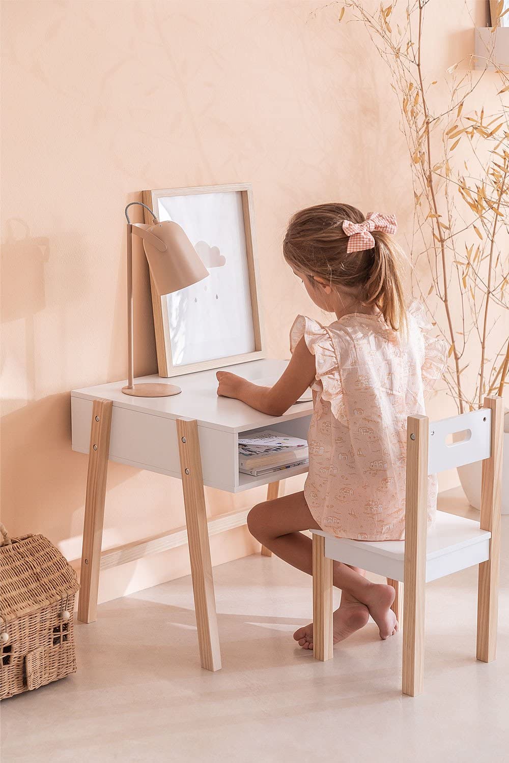 Sklum Belfy Kids scrivania bambini bianca legno