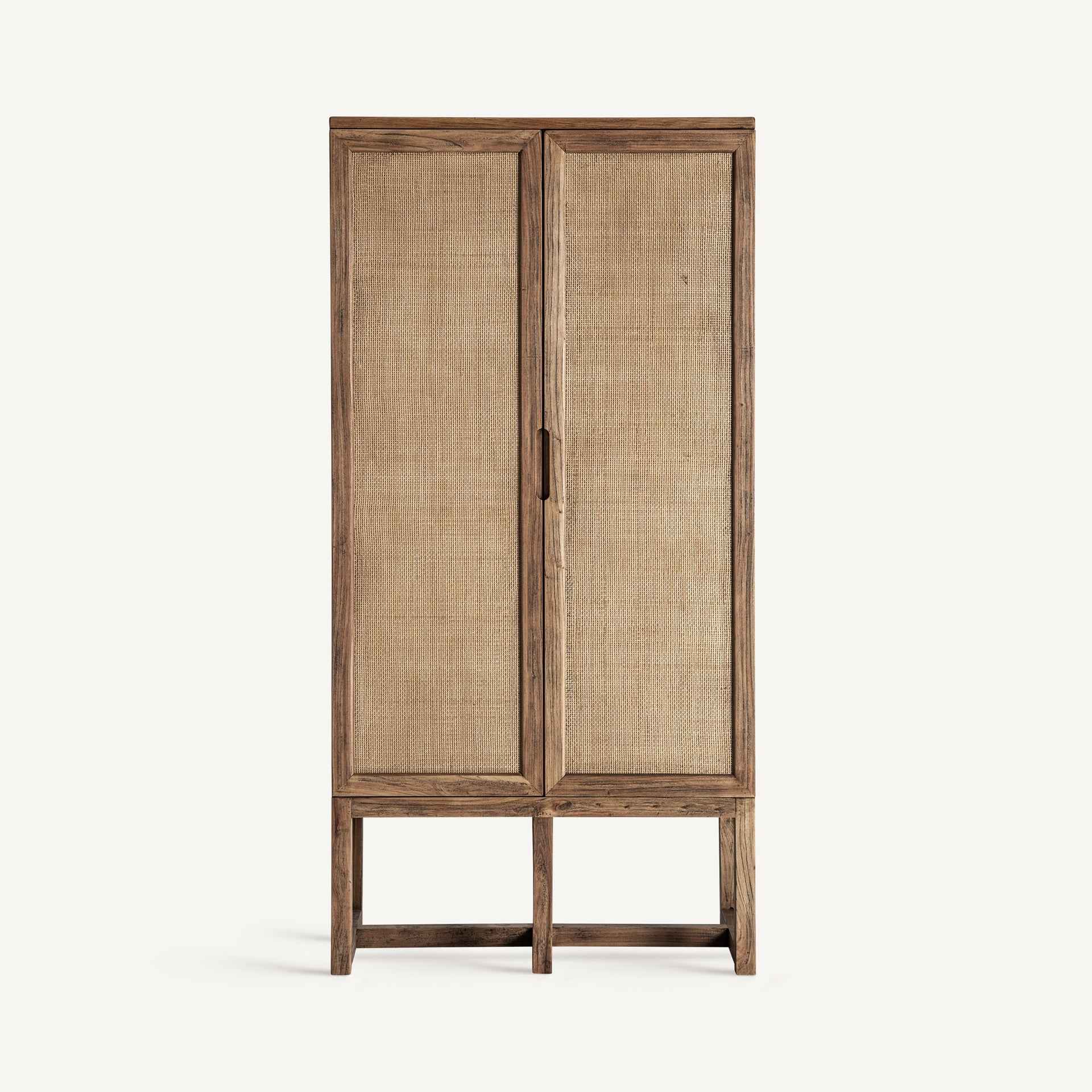 Bambua Byremo armadio legno olmo e rattan
