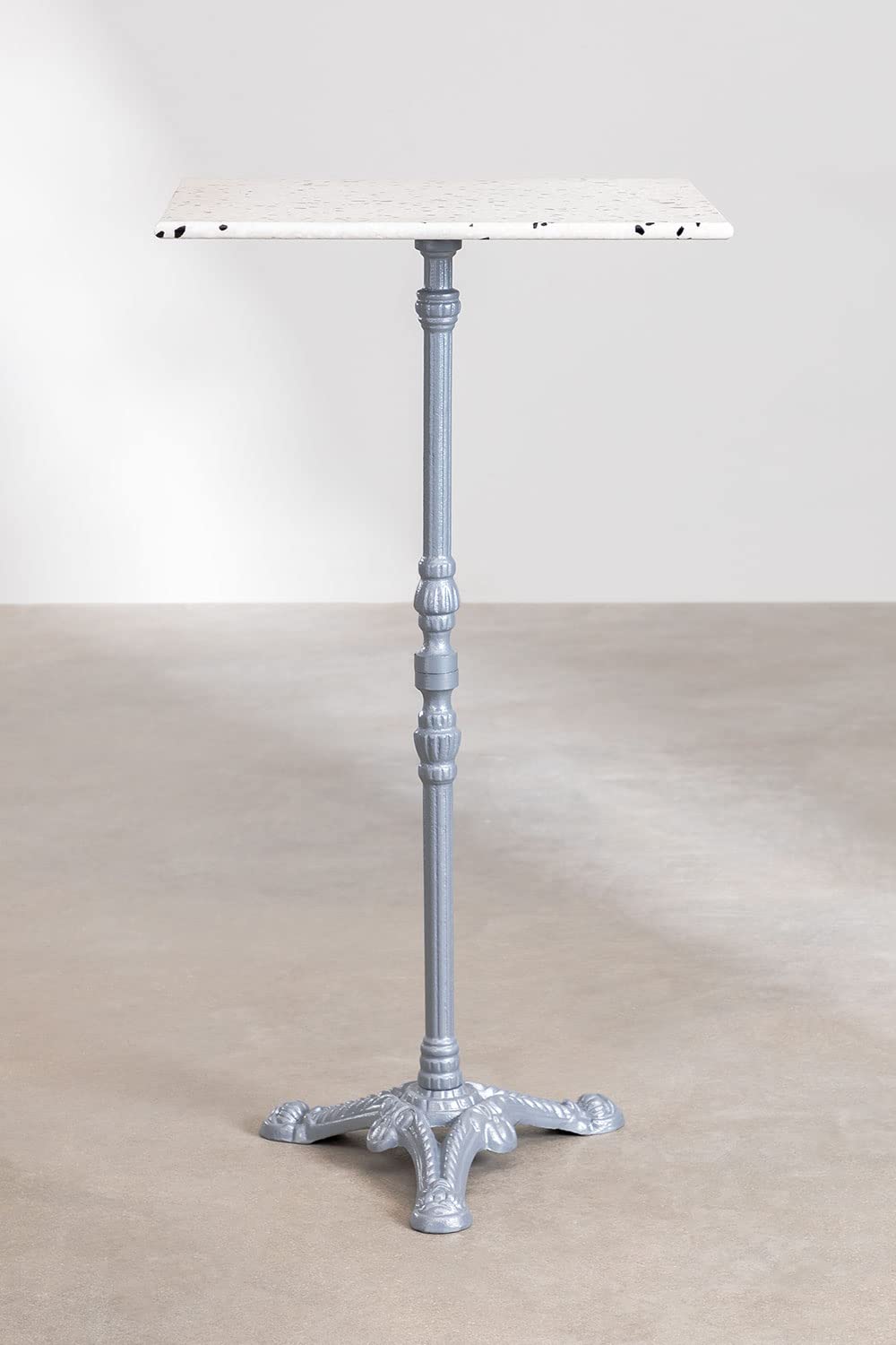 Sklum Volutto tavolo bar quadrato 60x60 grigio terrazzo