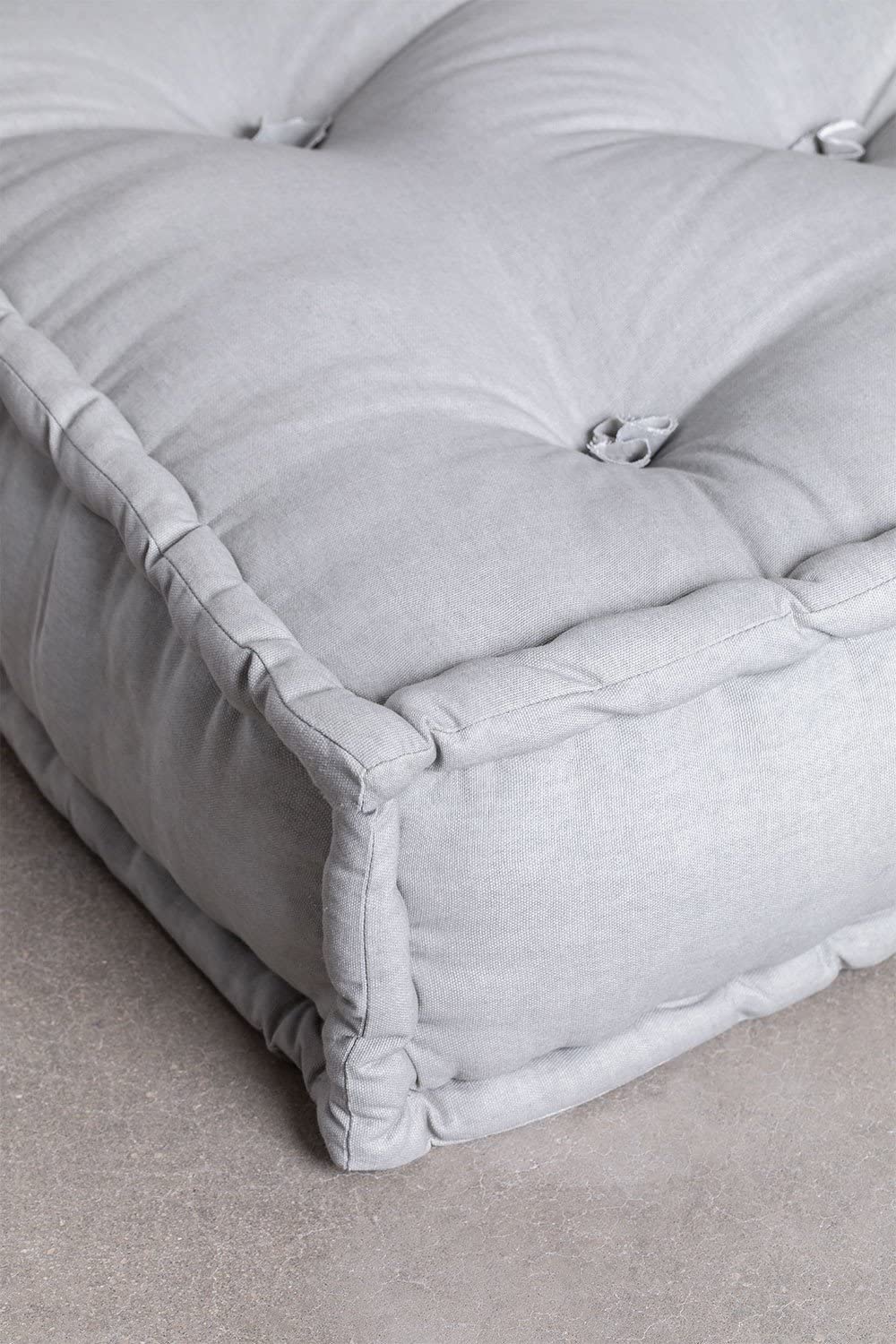 Sklum Dhel divano centrale in cotone grigio ghiaccio