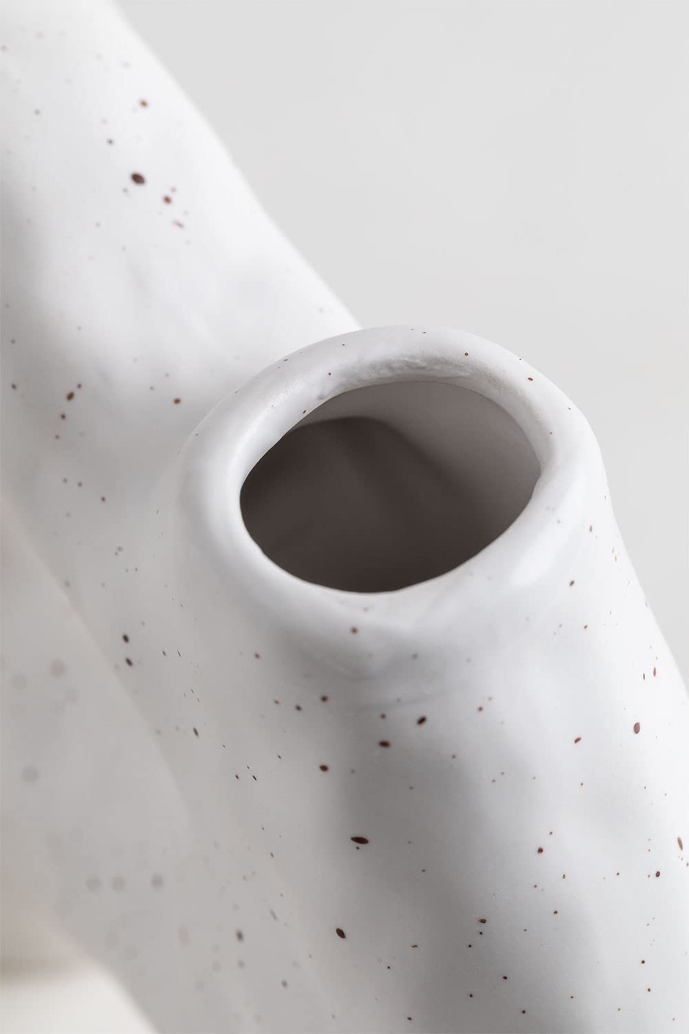 Sklum Laska vaso in ceramica bianco antico