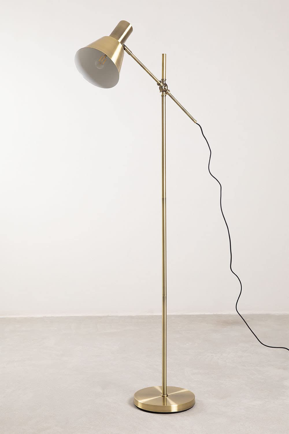 Sklum Yulen lampada terra ottone dorato E27 140 cm