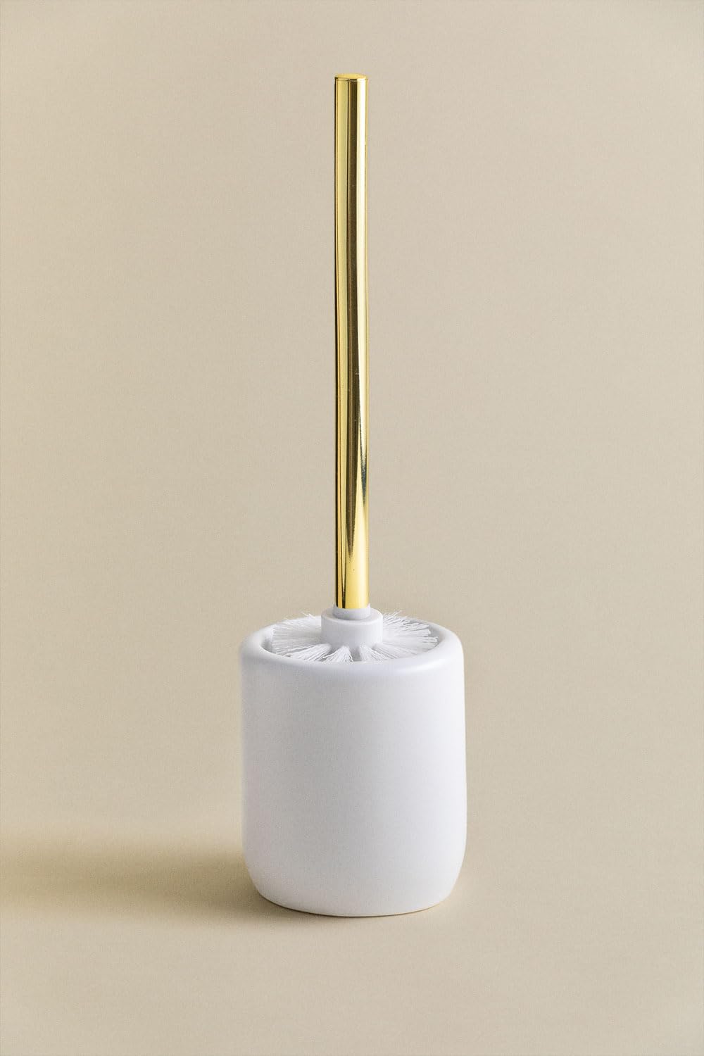 Sklum Pierk scopino bagno bianco ceramica acciaio