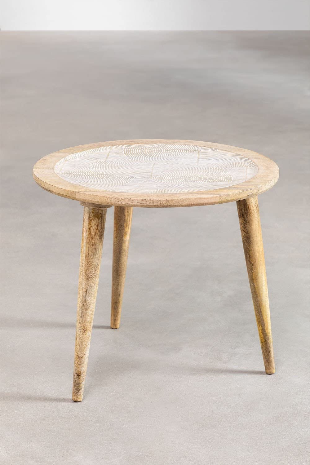Sklum Diborna tavolino rotondo in mango Ø55 cm