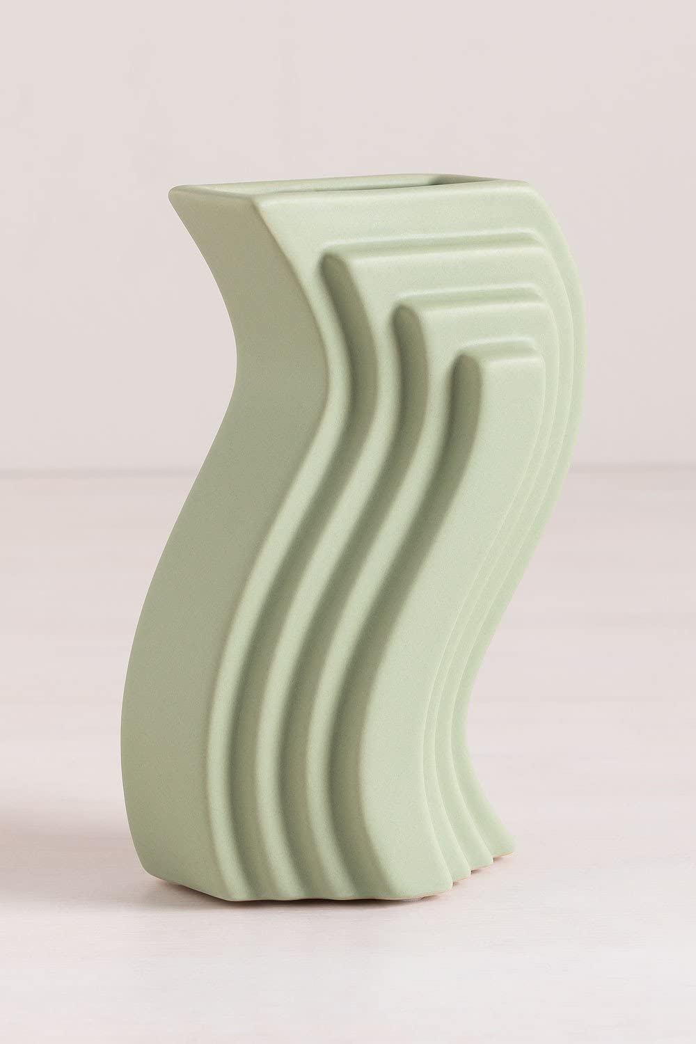 Sklum Jolin Vaso Ceramica Celadon Mousse 19,8 cm