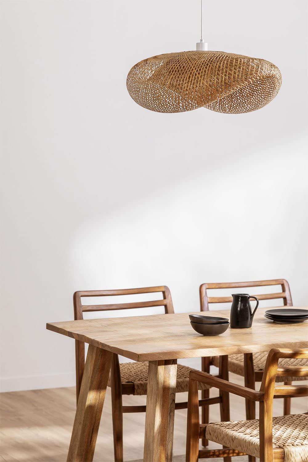 Sklum Kariba lampada a sospensione bambu 78 cm