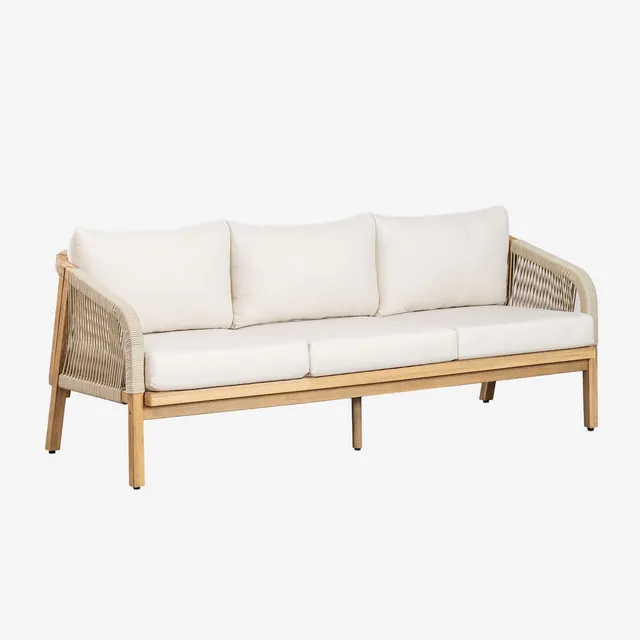 Sklum Dubai divano giardino 3 posti acacia 190 cm