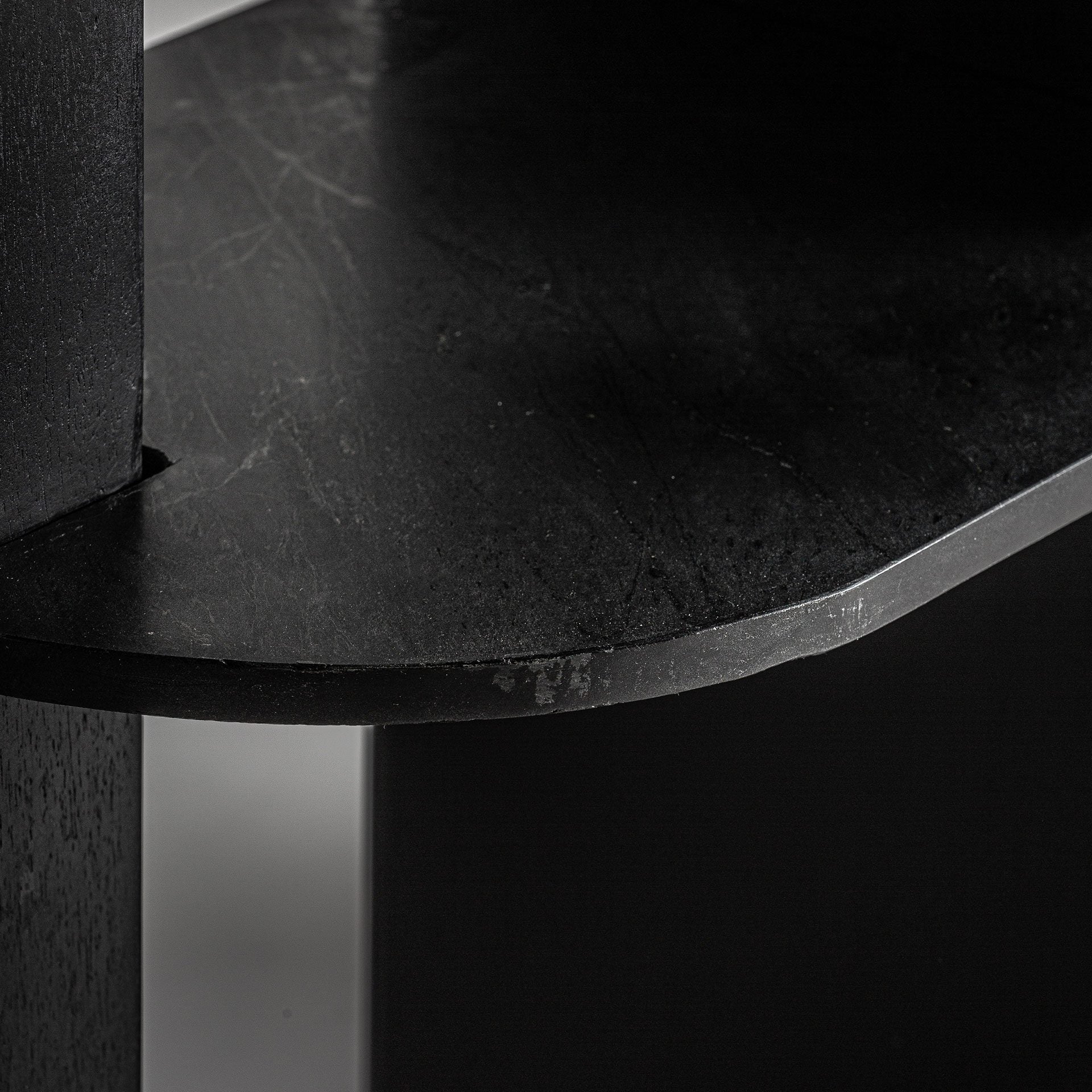 Bambua Nara libreria in mango nero 120 cm