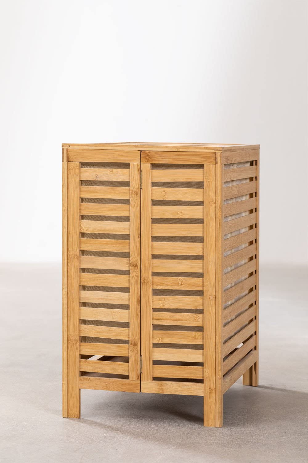 Sklum Lionel cesto portabiancheria bambù 94 cm 2 cesti