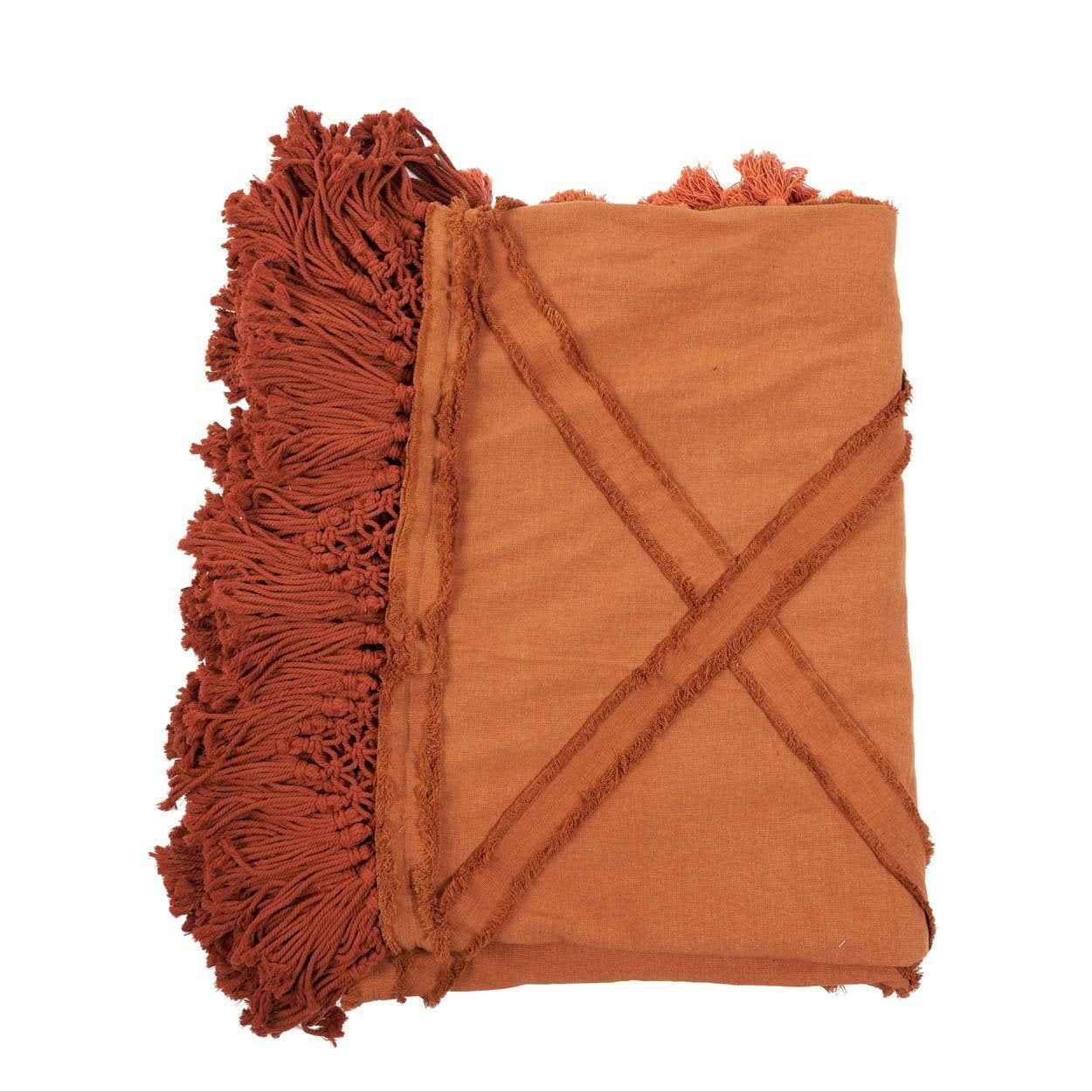 Bambua Berber Plaid Terracotta Letto Divano